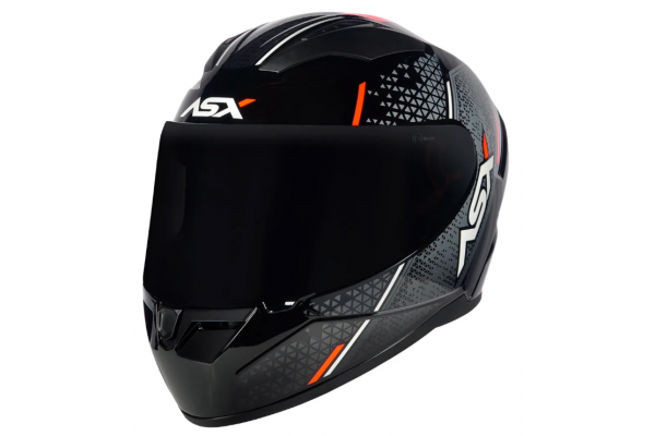 CAPACETE ASX CITY STORM PRETO/CINZA/VERMELHO